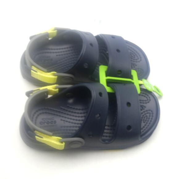 NEW Crocs All Terrain Sandals Shoes Toddler Little Boys 12 C12 Blue - Picture 7 of 8